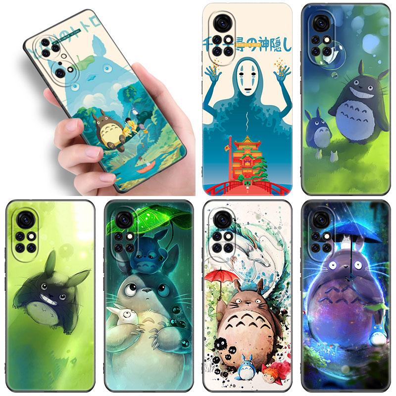 Anime Studio Ghibli Totoro Case For Huawei NOVA 8 9 Pro 8i 7i 7SE Y60 5T Mate 40 30 20 10 Lite Honor 50 30 Premium Pro Plus 30S
