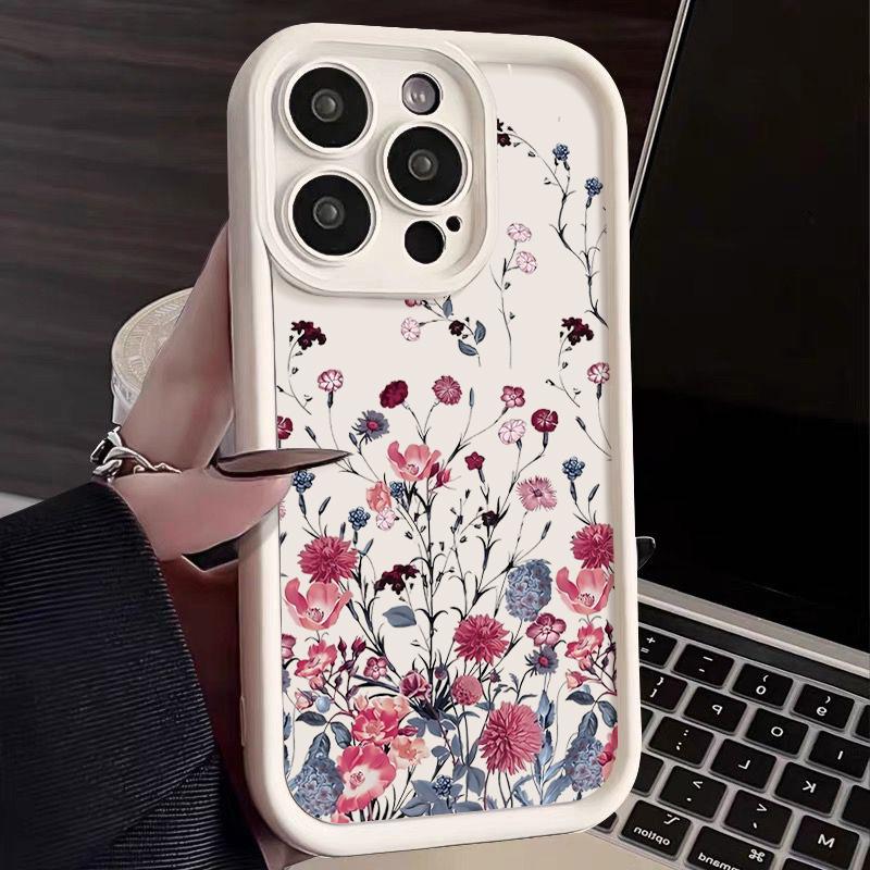 Рождественский узор Чехол из ТПУ для iPhone 16 Pro Max 15 14 Plus 13 12 11 Pro Max 7 8 XR X XS SE Ударопрочный Мягкий Силиконовый Чехол для Телефона