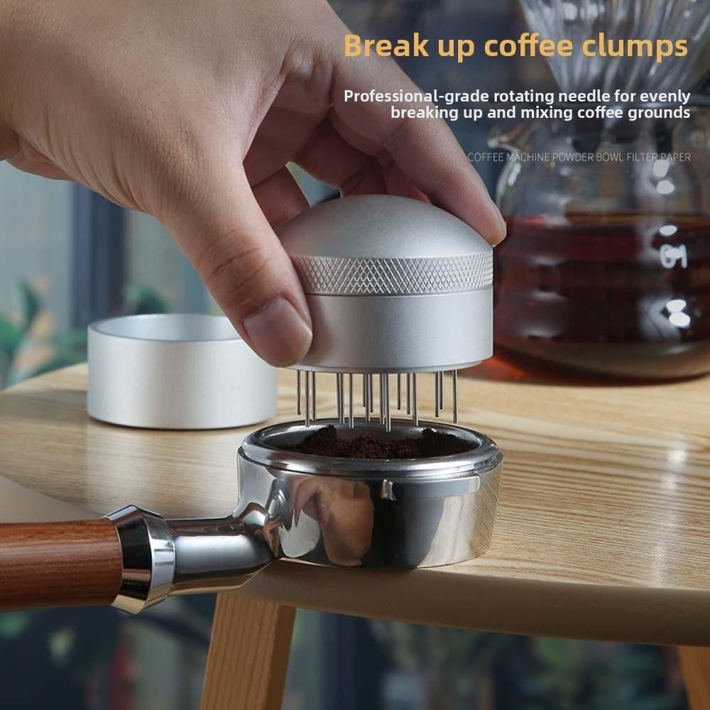 Aluminum Zinc Zinc Alloy Coffee Needle Distributor ABS Silver Coffee Agitator  Easy To Use