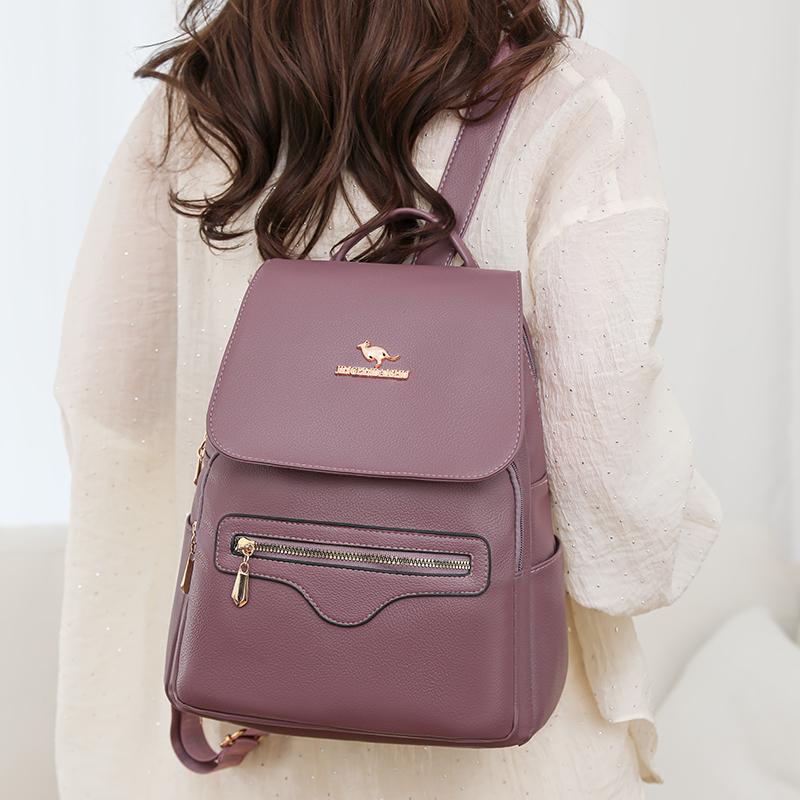 Рюкзак Commuter Backpack женский, большой емкости, мягкий кожаный рюкзак