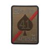 Тактическая нашивка Haike Ace of Spades на липучке