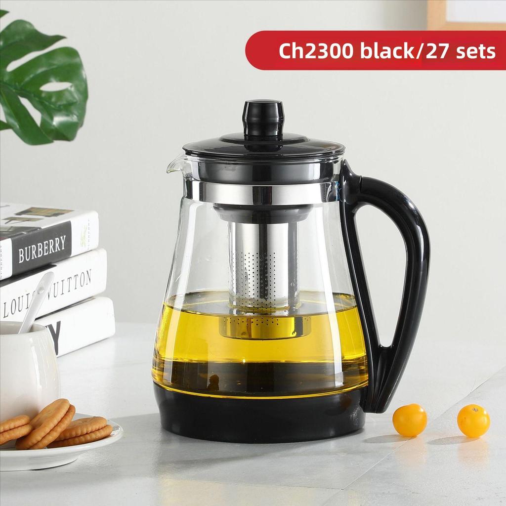 Чайник из термостойкого стекла большой емкости с фильтром для чая Кунг-фу