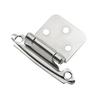 4/8 шт. петли для шкафа, холоднокатаная сталь, кухонные полускрытые петли, дверной бампер, заподлицо с креплением на лицо, фурнитура для шкафа