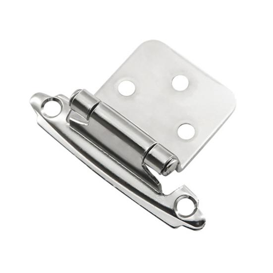 4/8 шт. петли для шкафа, холоднокатаная сталь, кухонные полускрытые петли, дверной бампер, заподлицо с креплением на лицо, фурнитура для шкафа