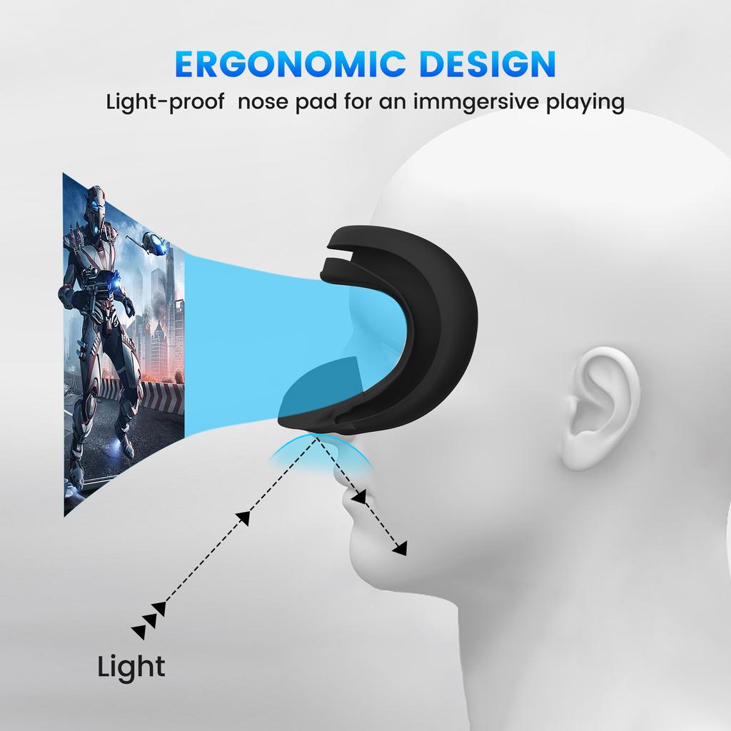 Силиконовый чехол VR с защитой от пота для 3 очков виртуальной реальности l Подушка с защитой от пота VR Pad