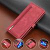 9 Card Slots Zipper Wallet Case for iPhone 14 13 12 11 Samsung S23 S22 S21 S20 A13 A33 A53 Xiaomi Google Leather Wrist Strap Phone Cover