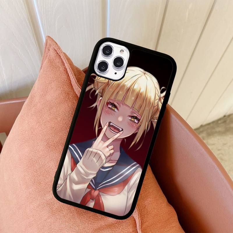 Чехол для телефона Anime Himiko Toga, силиконовый чехол из ПК+ТПУ для iPhone 11 12 13 Pro Max 8 7 6 Plus X SE XR, твердые чехлы