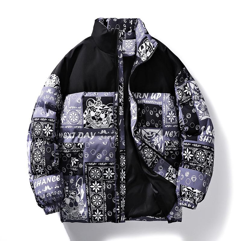 Thickened Cotton-padded Coat Men's Winter Warm Collar Cotton-padded Jacket