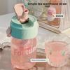 Stylish Portable Large Capacity Straw Water Cup for Girls