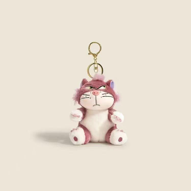 Angel & Devil Cat Plush Keychain Ornament