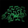 Home for Kid's Wall Decor Musical Note Glow In The Dark Luminous Wall Stickers