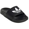 Adidas Adilette Lite Slide J Черно-белые детские кроссовки Core-Black Cloud-White EG8271