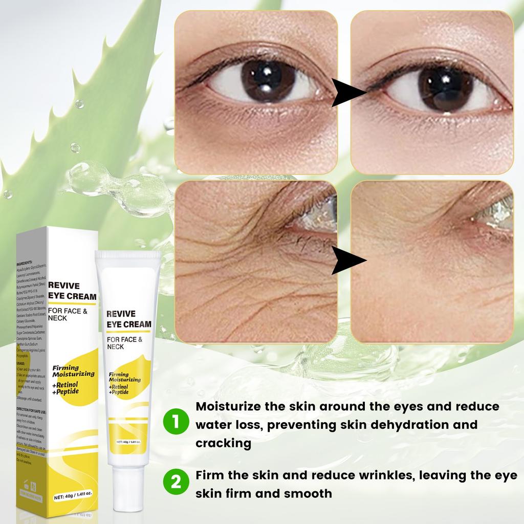 Крем для кожи вокруг глаз улучшает состояние кожи, подтягивает и увлажняет ее, а также уменьшает мелкие морщинки.