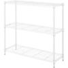 (NITORI) Standard Steel Rack, 2-Tier, White, 84.5cm Wide X 29.5cm Deep X 80cm High, 8791254