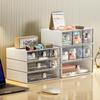 Multi-Grid Office Desk Organizer: Hair Accessory & Stationery Storage Box with Drawer and Pen Holder