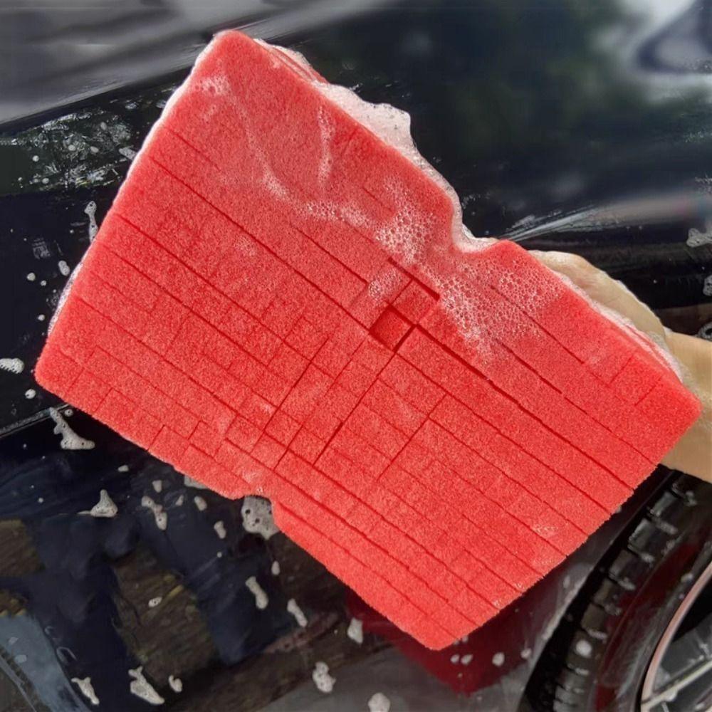 Sponge Large Cross Soft Foam Grid Sponge Soft Multifunctional Large Sponge Tire Wash Wipe Tool