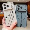 Чехол со снежными горами и самолетами для iPhone 17 Pro Max Funda iPhone 16 15 14 13 Pro Max Магнитный для Magsafe Гибридный Тонкий Матовый Чехол