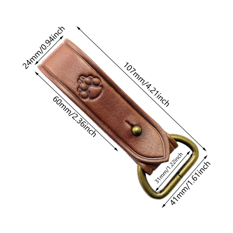 Кожаный держатель для ремня Кожаные пряжки Одиночная защелка Прочная тактическая пряжка для ремня с D-кольцами для крепления ремня Мужской Женский