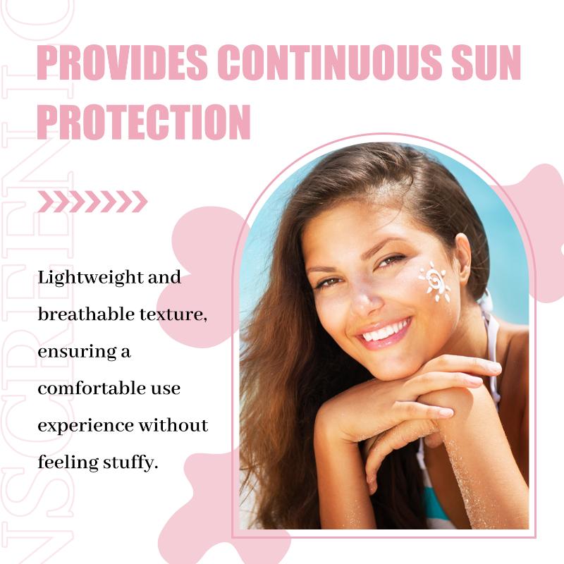 Солнцезащитный крем для лица SPF 50, водостойкий, питательный, легкая формула, защита от УФ-лучей широкого спектра для активного отдыха