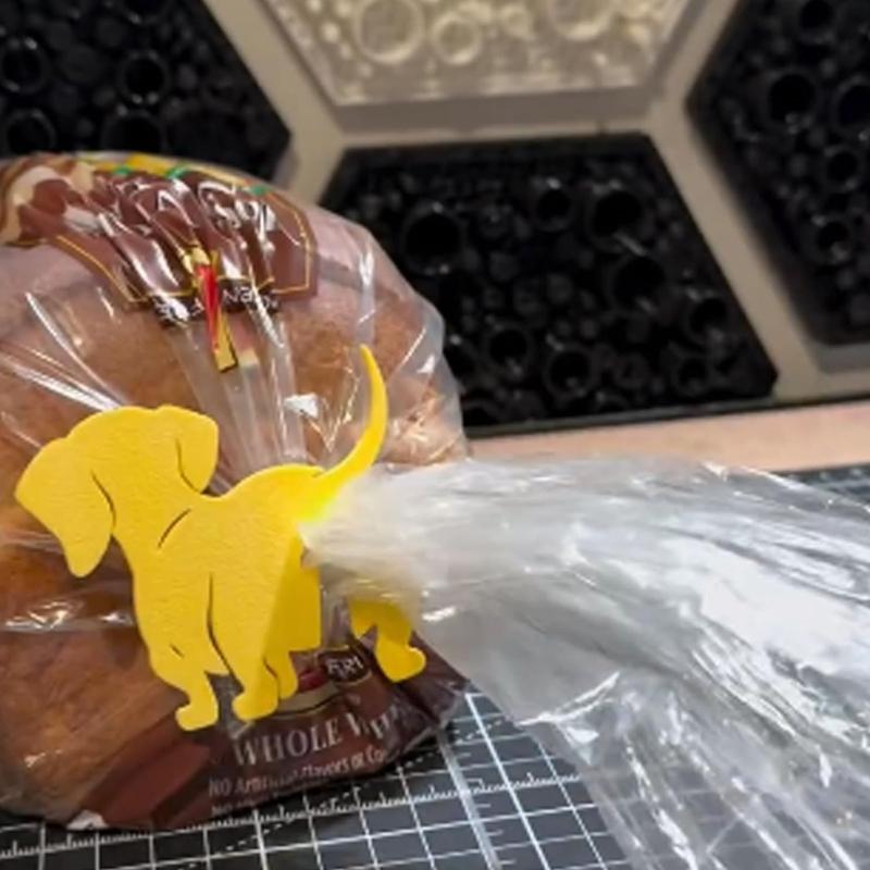 Clipes de Pão Animais Novidade 3D Impresso Gatos/Cachorro Seladores de Sacos de Comida Fixadores Materiais Plásticos Impressos em 3D Para Guloseimas de Batata Frita