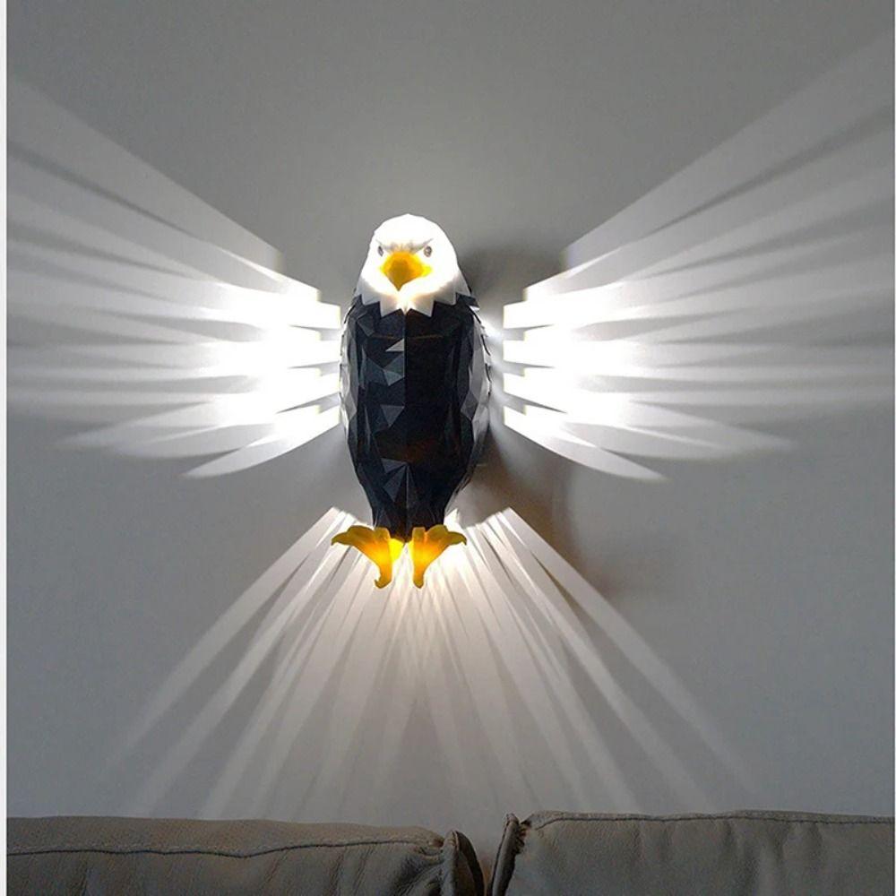 Projector Eagle Light Remote Control Animal  Statue Night Lights  Party Decoration Model