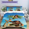 3pcs Disney Moana's Adventure Quilt Cover Set (1 Quilt Cover + 2 Pillowcases Without Pillow Core), High-Definition Printing for Home and Dor