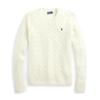 Polo SS24 Logo Cable Knit Crew Neck Casual Long Sleeve Sweater Kids Sweater Cream 313919397-004