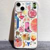 Hot selling Clear Case for iPhone 16 12 13 mini 11 14 15 Pro Max XR 7 8 Plus Disco Ball Cocktail Fruit Soft Silicone Cover