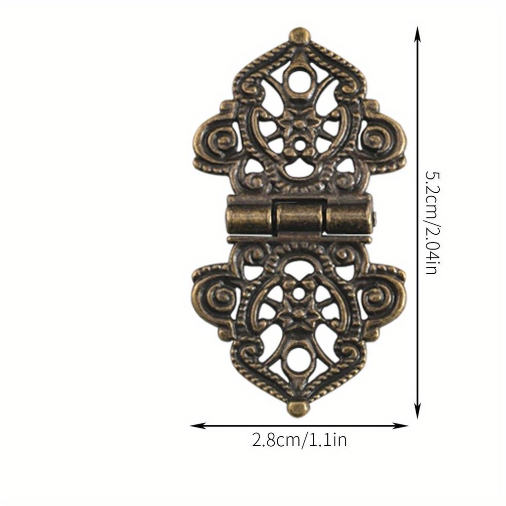 4 шт. Винтажная петля для шкафа, антикварная мебельная петля, петля-бабочка для двери ящика шкафа, декоративная для деревянной коробки