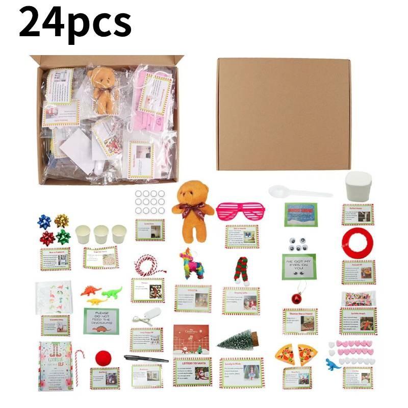 Delightful 2024elf Kit Featuring 24 Days Of Christmas Adorable Diy Decoration Pieces