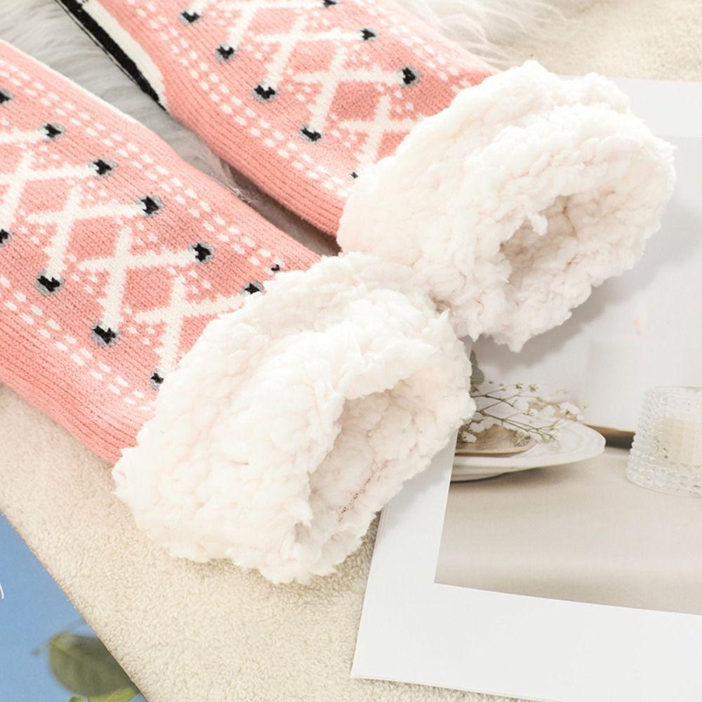 Thicken Warm Floor Socks Anti-slip Winter Sleeping Socks Sweat Absorption Home Socks Home