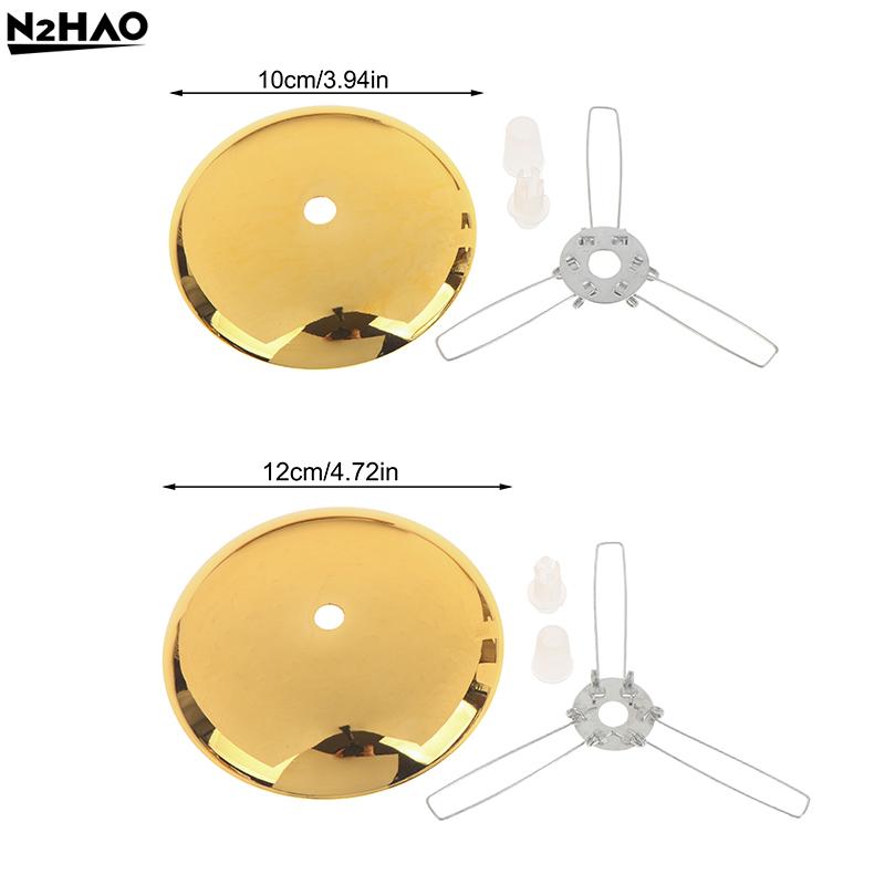 1Set Stainless Steel Flying Saucer Arc Cover Tray Pendant Lamp Ceiling Lamp Accessories Three Forks Fixing Spring + Tension Head