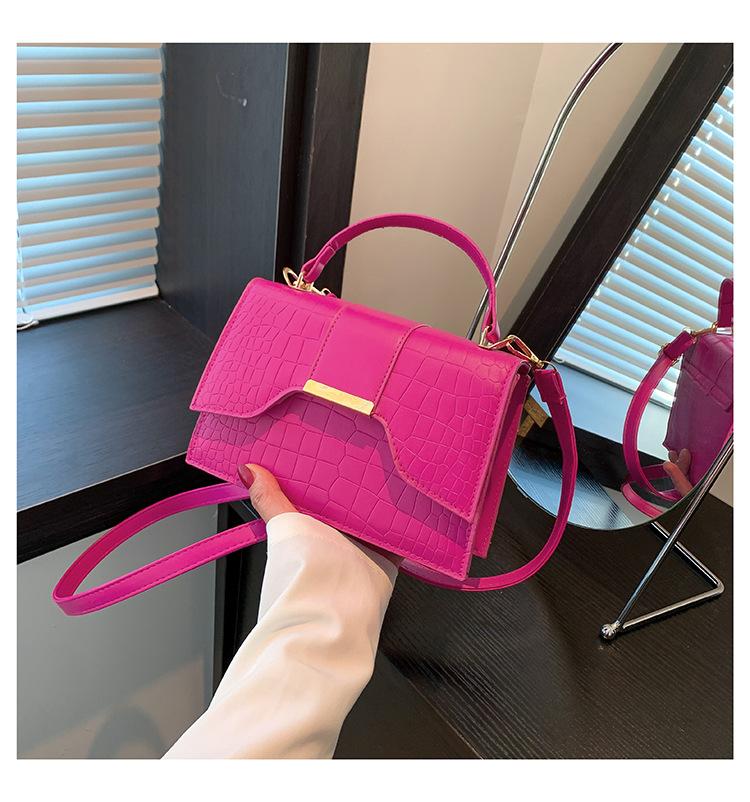 Модная и популярная сумка-мессенджер с рисунком крокодила, женская сумка через плечо, летняя универсальная маленькая квадратная сумка 2024 года