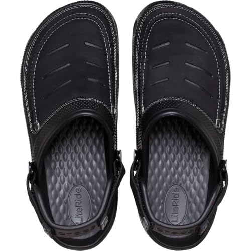 Сандалии-сабо Crocs Yukon Vista II, Мужские, Черный/Сланцево-серый, Размер 25,0 см