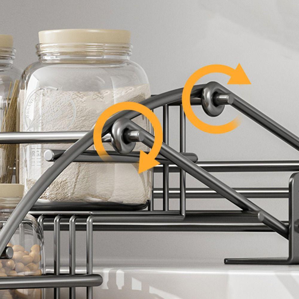 Компактная выдвижная полка для специй, навесной шкаф, углеродистая сталь, выдвижная корзина для бутылок с приправами, кладовая