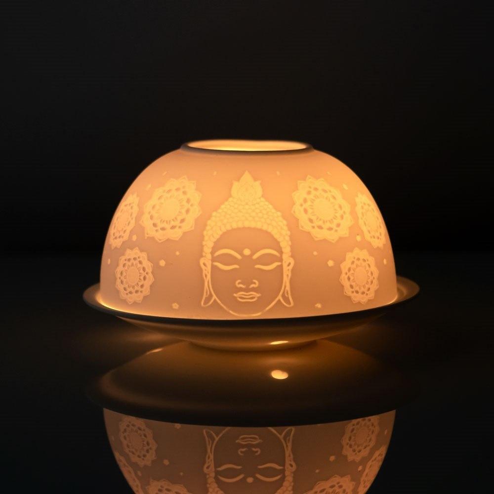 Sdf121393 buddha face dome tealight holder