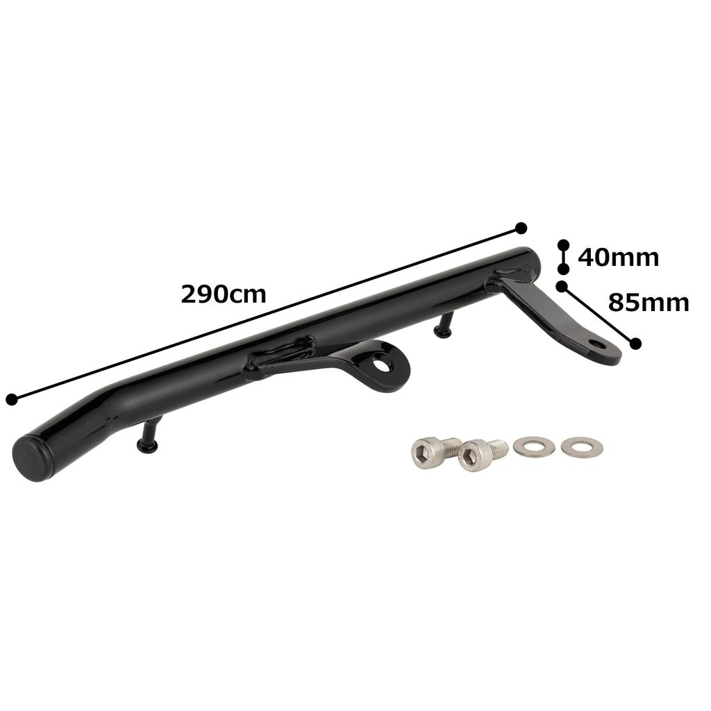 Kijima Meguro Motorcycle Parts Assist Grip Rail Steel Left Side Black S1/W230 ('25-) 210-4844