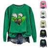 Women's Round Neck Tops Cotton Women's Casual Fashion Long Sleeve O Neck Pullover
