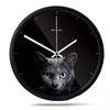 Clock Wall Clock Living Room Creative Modern Black Cat Simple Circular Fashion Decoration Japanese Bedroom Silent Wall Clock Clock