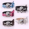 Original Dark Wind Punk Wind Snap Buckle Skull Button Head Belt Unisex Street Wind Rivet Belt Female