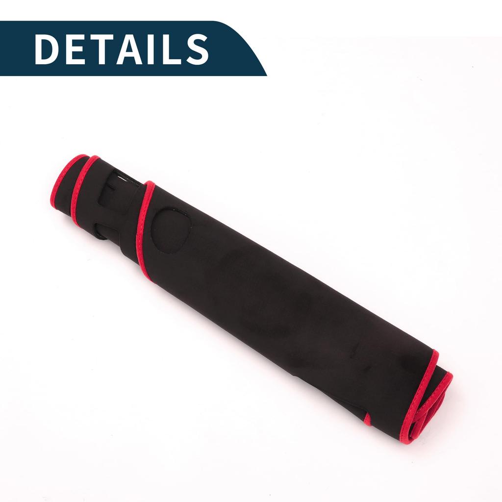 TUCKBOLD Dashboard Mat for Nissan Tiida C11 Car Dashboard Protective Interior Customization Parts Sun Flannel Black with Red Set (2005-2010), Cover,