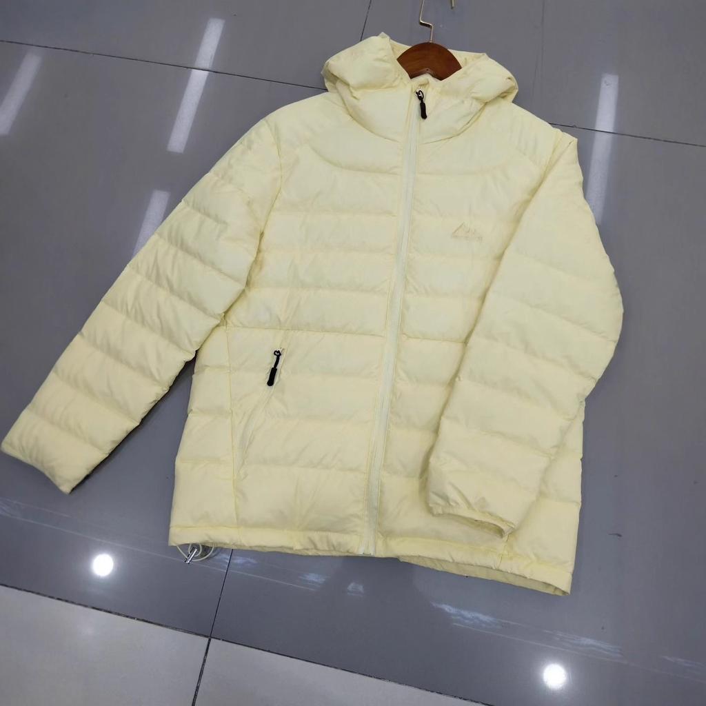 Autumn and winter new ribs light down jacket women's short hooded casual sports snow mountain white duck down jacket tide