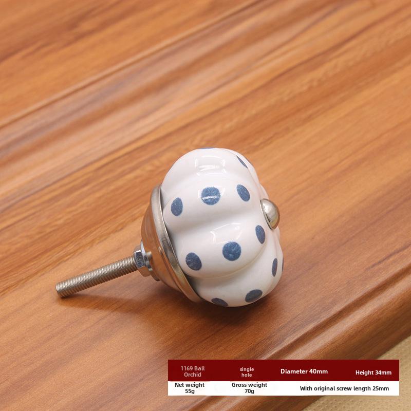 Керамическая ручка с одним отверстием в европейском стиле для шкафов и ящиков