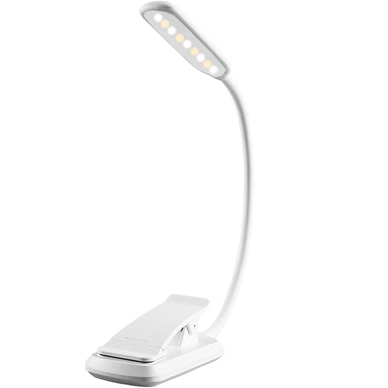 Мини-9 светодиодный светильник для чтения, лампа для чтения книг, USB аккумуляторная лампа с теплым зажимом, яркость, бесступенчатое затемнение, настольный светильник для чтения, ночник