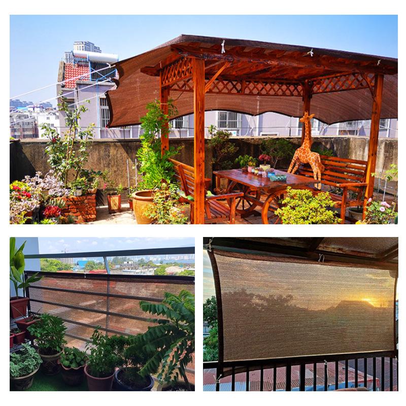 98% затеняющий садовый солнцезащитный козырек от солнца, парус, кофе, солнцезащитный козырек, сетчатый навес, теневая сетка