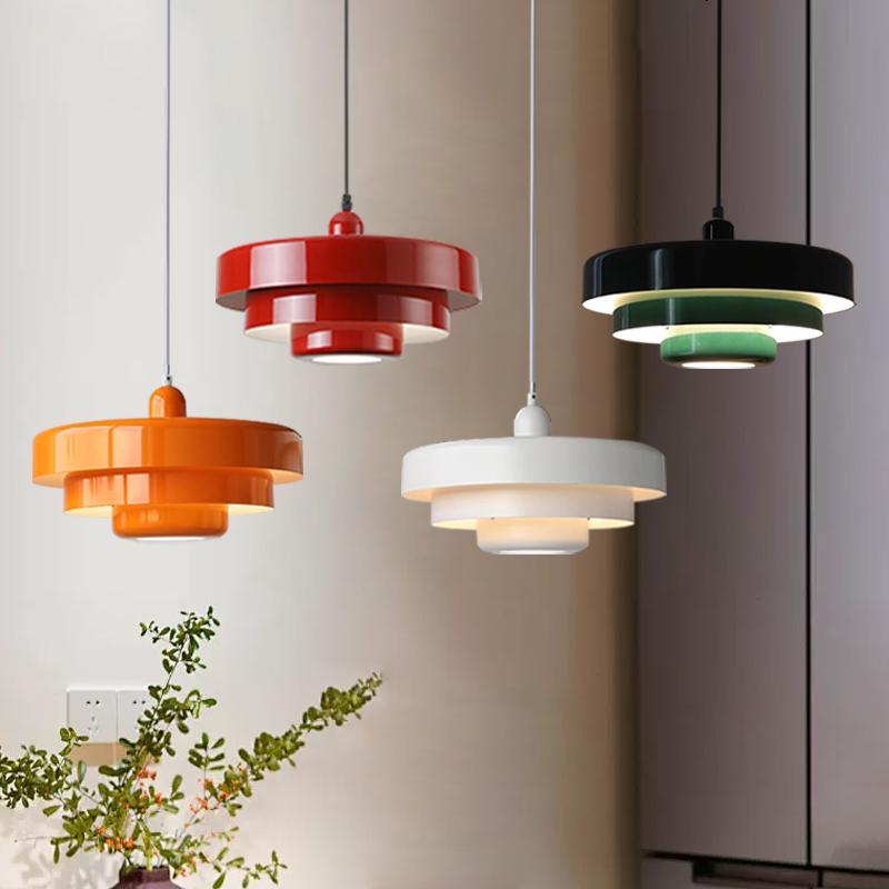 Подвесной светильник Nordic Vintage Orange Home Decoration Подвесной светильник для спальни, прикроватной тумбочки, ресторана, гостиной, светодиодный светильник середины века