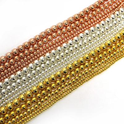 Гематитовые бусины из натурального камня, свободные бусины для изготовления ювелирных изделий, шариковые браслеты, аксессуары «сделай сам»