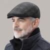 Ретро берет в клетку с защитой ушей для мужчин среднего и пожилого возраста