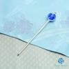 Sea Drop 22mm Glass Kanzashi by Miyako Single Japanese Style Hair Accessory for Yukata and Kimono Glow-in-the-dark (Hand Hairpin) Marine,