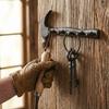 Креативные деревенские чугунные настенные крючки Винтажные DIY Форма плоскогубцев Держатель для ключей Железный настенный Декор Полка Прихожая